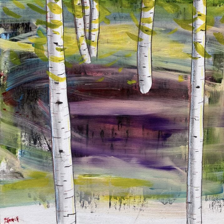 Silver Birches at Midday - Image 3